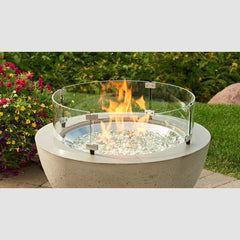Outdoor Greatroom Company 12-inch Round Glass Wind Guard - Pristine Home & Wellness