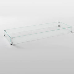 Outdoor Greatroom Company 12" x 42" Linear Glass Wind Guard - Pristine Home & Wellness