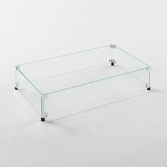 Outdoor Greatroom Company 12" x 24" Rectangular Glass Wind Guard - Pristine Home & Wellness