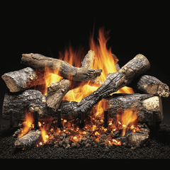 Majestic Fireside Grand Oak 3 Tier 18" 10-Piece Refractory Cement Vented Gas Log Set - Pristine Home & Wellness