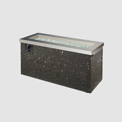 Outdoor Greatroom Company Stainless Steel Key Largo Linear Gas Fire Pit Table with Direct Spark Ignition - Natural Gas - Pristine Home & Wellness