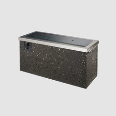 Outdoor Greatroom Company Stainless Steel Key Largo Linear Gas Fire Pit Table - Pristine Home & Wellness