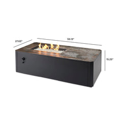 Outdoor Greatroom Company Kinney Rectangular Gas Fire Pit Table - Pristine Home & Wellness