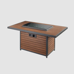 Outdoor Greatroom Company Kenwood Rectangular Chat Height Gas Fire Pit Table - Pristine Home & Wellness