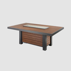 Outdoor Greatroom Company Kenwood Linear Dining Height Gas Fire Pit Table - Pristine Home & Wellness