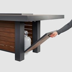 Outdoor Greatroom Company Kenwood Linear Dining Height Gas Fire Pit Table - Pristine Home & Wellness