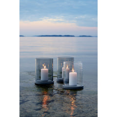 Skargaarden Möja Candle Lantern Gray Glass - CALA-G - Pristine Home & Wellness