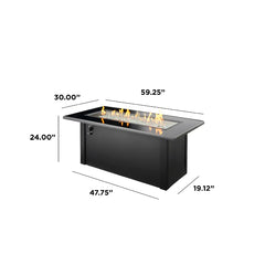 Outdoor Greatroom Company Monte Carlo Linear Gas Fire Pit Table - Pristine Home & Wellness