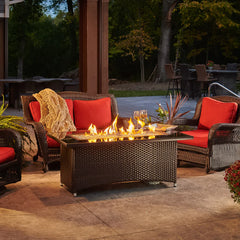 Outdoor Greatroom Company Balsam Montego Linear Gas Fire Pit Table - Pristine Home & Wellness