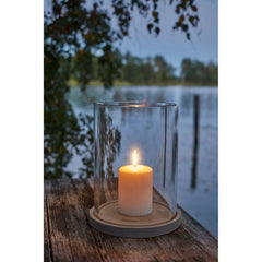 Skargaarden Möja Candle Lantern Gray Glass - CALA-G - Pristine Home & Wellness