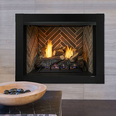 Monessen 42" Attribute Universal Circulating Vent Free Firebox with Radiant Face and Multitonal Gray Reversible Interior Fiber Panels - Pristine Home & Wellness
