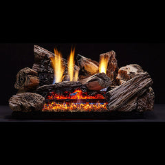 Monessen 18" Burncrete Hybrid 8 pc Moxie Log Set for use with Glow Getter burner - Pristine Home & Wellness