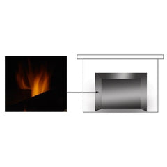 Majestic 42" Fade-Resistant Reflective Black Glass Interior Panels - GLASS-42LINEAR - Pristine Home & Wellness