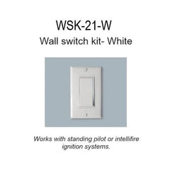 Majestic - Wall Switch Kit- White includes 20 ft of wire - WSK-21-W - Pristine Home & Wellness
