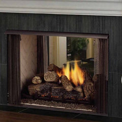 Monessen Lo-Rider See-Through 36" Clean Face Vent Free Firebox w/ Traditional Refractory Firebrick - Pristine Home & Wellness