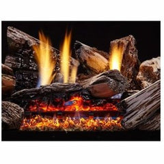 Monessen 18" Burncrete Hybrid 8 pc Moxie Log Set for use with Glow Getter burner - Pristine Home & Wellness