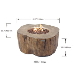 Elementi Redwood Manchester Fire Pit Table - Pristine Home & Wellness