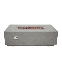 Elementi Andes Fire Pit Table with Internal Propane Tank Holder- Propane Fuel - Pristine Home & Wellness
