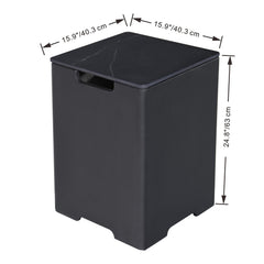 Elementi Plus Square Tank Cover - ONB402 - Pristine Home & Wellness