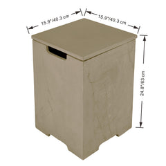 Elementi Plus Square Tank Cover - ONB404 - Pristine Home & Wellness