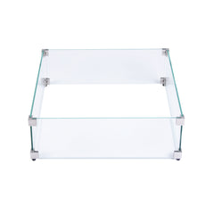 Elementi Plus Square Fire Pit Wind Screen - Pristine Home & Wellness
