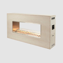 Outdoor Greatroom Company 60-inch Linear Ready-to-Finish See-Through Gas Outdoor Fireplace with Direct Spark Ignition - Natural Gas - Pristine Home & Wellness
