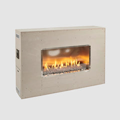 Outdoor Greatroom Company 40-inch Linear Ready-to-Finish Single-Sided Gas Outdoor Fireplace with Direct Spark Ignition - Propane Gas - Pristine Home & Wellness