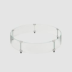 Outdoor Greatroom Company 30-inch Round Glass Wind Guard - Pristine Home & Wellness