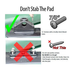 Sea Eagle Scotty Glue-on Mounting Pad Black - SCOTGLMTBL - Pristine Home & Wellness