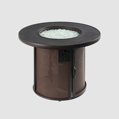 Outdoor Greatroom Company Brown Stonefire Round Gas Fire Pit Table - Pristine Home & Wellness