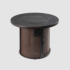 Outdoor Greatroom Company Brown Stonefire Round Gas Fire Pit Table - Pristine Home & Wellness