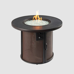 Outdoor Greatroom Company Brown Stonefire Round Gas Fire Pit Table - Pristine Home & Wellness