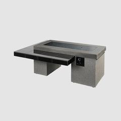 Outdoor Greatroom Company Black Uptown Linear Gas Fire Pit Table with Direct Spark Ignition - Propane Gas - Pristine Home & Wellness