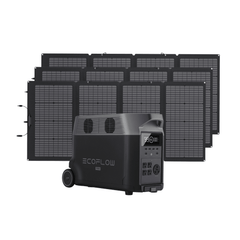EcoFlow Delta Pro Portable Power Station + 3 Foldable 220W Bifacial Solar Panels Bundle - Pristine Home & Wellness