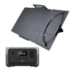 EcoFlow River 2 Portable Power Station + Foldable 110W Solar Panel Bundle