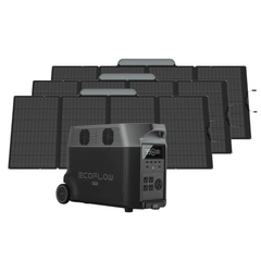 EcoFlow Delta Pro Portable Power Station + 3 Foldable 400W Solar Panels Bundle - Pristine Home & Wellness