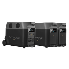 EcoFlow Delta Pro Portable Power Station + 2 Delta Pro Smart Extra Batteries Bundle - Pristine Home & Wellness