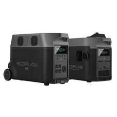 EcoFlow Delta Pro Portable Power Station + Portable Dual Fuel Smart Generator + Adapter Bundle - Pristine Home & Wellness