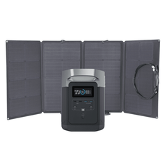 EcoFlow Delta 1300 Portable Power Station + Foldable 160W Solar Panel Bundle