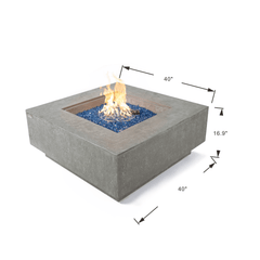 Elementi Plus Light Gray Victoria Fire Pit Table - Pristine Home & Wellness