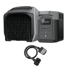 EcoFlow Wave 2 Portable AC with Heater + Delta 2 Portable Power Station + XT150 Cable Bundle