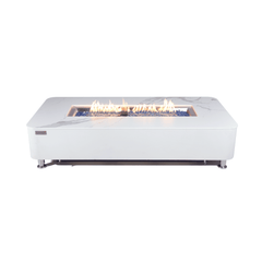 Elementi Plus Blanco White Athens Porcelain Fire Pit Table - Pristine Home & Wellness