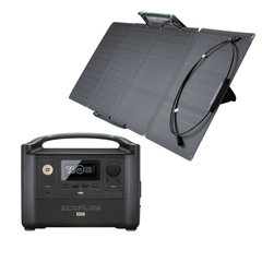 EcoFlow River Pro Portable Power Station + Foldable 110W Solar Panel Bundle