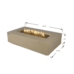 Elementi Plus Sunlight Yellow Colorado Sandstone Fire Pit Table - Pristine Home & Wellness