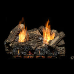 Monessen 30" 7pc Highland Oak Refractory Log Set for Natural Blaze VF 24" Burner - Pristine Home & Wellness