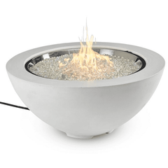 Outdoor Greatroom Company 42-inch White Cove Round Gas Fire Pit Bowl - Pristine Home & Wellness