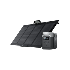 EcoFlow Delta 1000 Portable Power Station + Foldable 110W Solar Panel Bundle