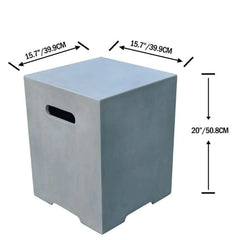 Elementi Granville Square Tank Cover - Pristine Home & Wellness