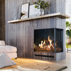 Faber MatriX Firebox, Natural Gas, Right-facing, Two-sided, 33" X 26"