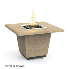 American Fyre Designs Cosmopolitan Square Outdoor Gas Firetable - Pristine Home & Wellness